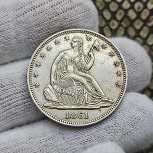 Us Coin Confederate States of America US Restrike Coin 1861 Half Dollar 1/2 Liberty Collectibles Gift