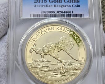 Famous 100 Dollar Coin Australia Kangaroo Elizabeth II 2015 Gifted Coin UNC 1 Ounce Coin Gift Collectibles World Coin for Collectors