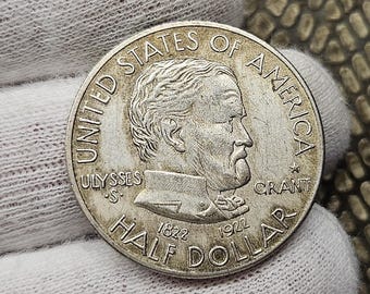ユリシーズ・S・グラント記念硬貨 1922年グラント記念ハーフドル - MS62（未流通）ユリシーズ・S