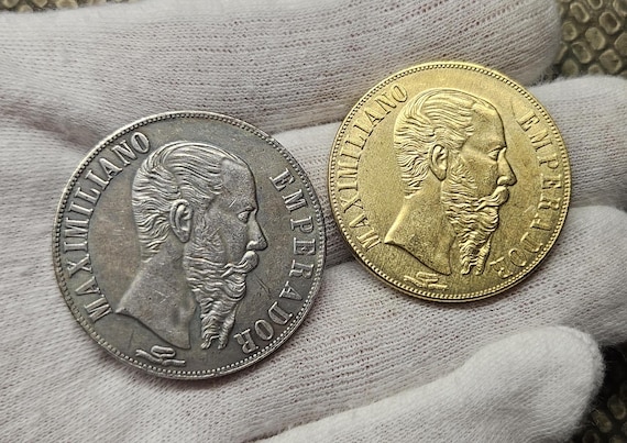 コイン メキシコ帝国 マクシミリアン皇帝 1866 メキシコ 20 ペソ