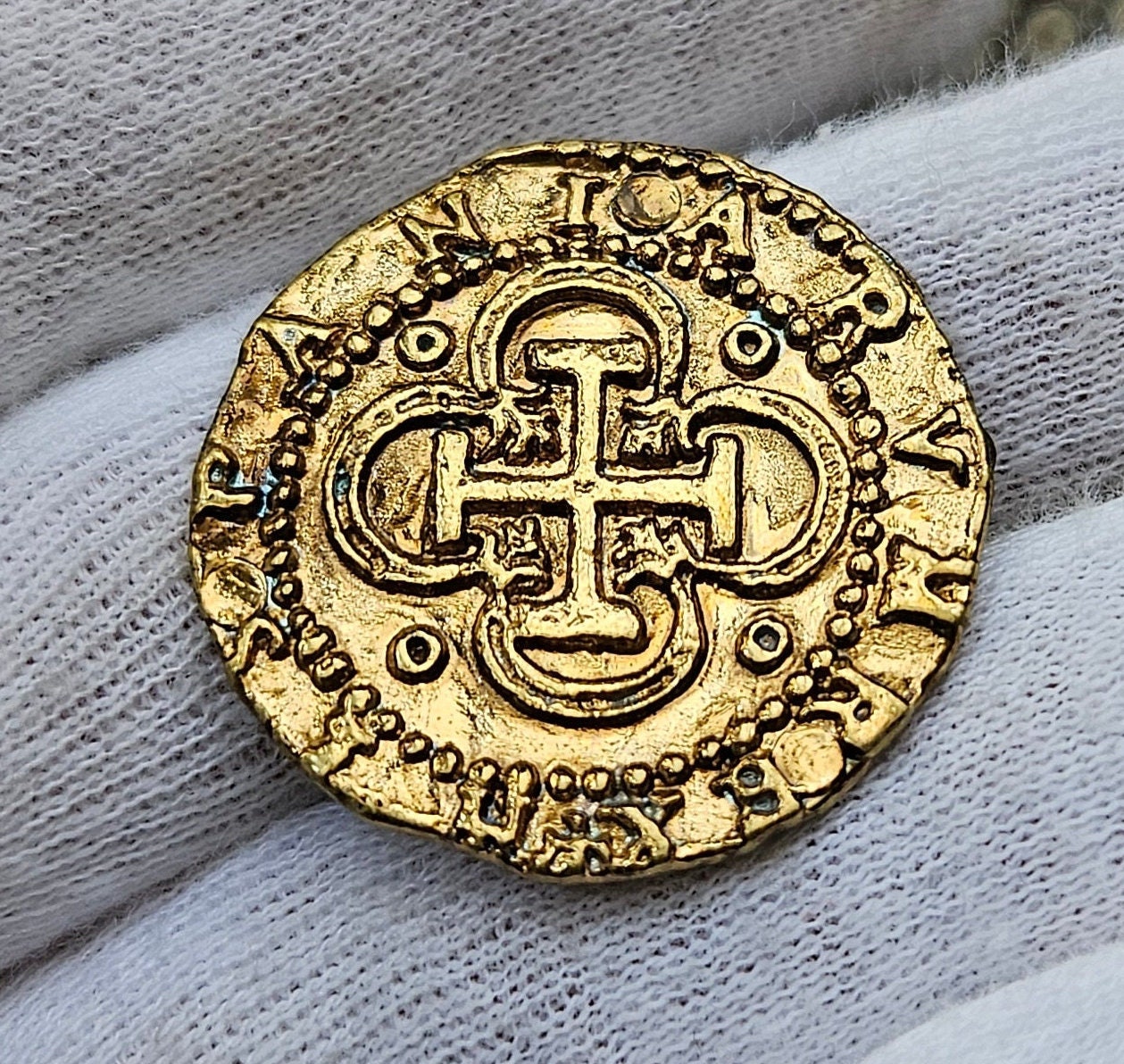 Spanish Coins Doubloon 2 Escudos 1556 Philip II Colonial Spanish Coins Collectible Coins for Collectors Ancient Gold Coins