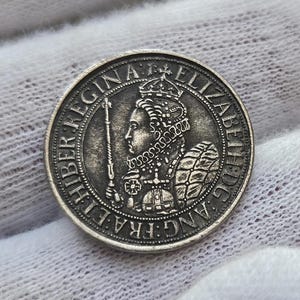 イギリスコイン 1601 ハーフクラウン エリザベス1世 イングランド (イギリス) コインコレクター イギリスコイン 記念コイン 収集用コイン ギフト