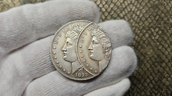 Rare US Morgan Dollar Coin With Die Error 1893 / Gift for Father