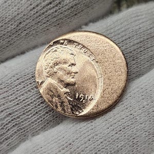 Usa Coins Rare One Cent 1914 D Lincoln Cent With Die Error Wheat Penny Wheat Cents Collectibles Coins to Collect Perfect Coin Gift for Him