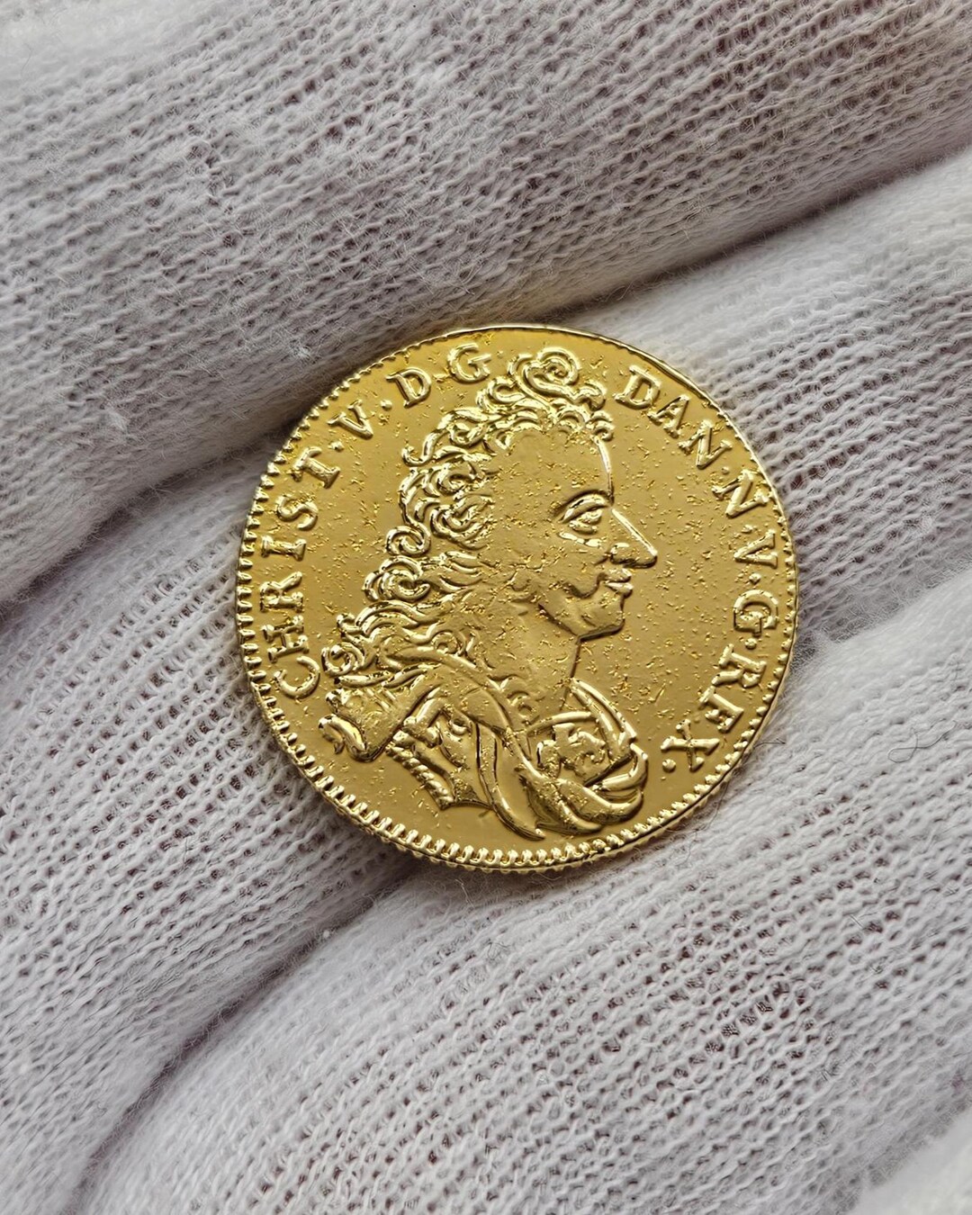 Danish Ducat 1699 Coin of Denmark / Gold Plated - Etsy