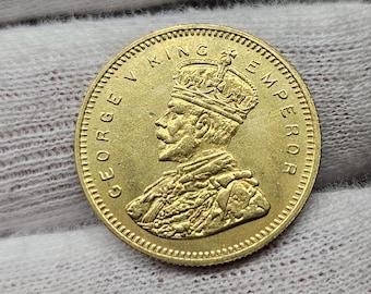 ヴィンテージ 1940-1945 イギリス領インド 1ルピー銀貨 国王ジョージ6