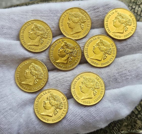 フィリピン イサベル2世マニラ 4ペソ 1861年～1868年まで選択可能