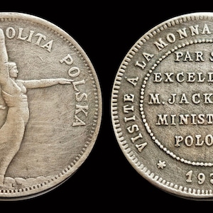 Gifted Coin Polish Coin 5 złotych 1930 Nike Jackowski Collectible Coins for Collectors Commemorative Coin Polish Coins Gift For Him Unique