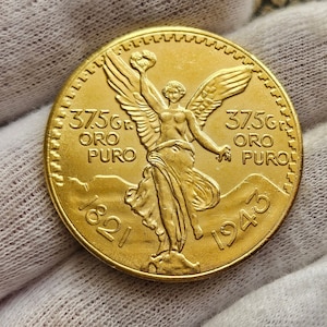 Moneda de Mexico 37 gr 1943 Estados Unidos Mexicanos Peso Mexicano Libertad Moneda de Coleccion Moneda Para Coleccionista Gifted Coin Coins