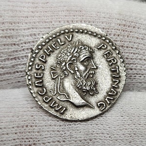 Denarius of Pertinax Roman Coin Collectible Coin Ancient silver plated Roman Coin Rome Ancient Coin High Quality
