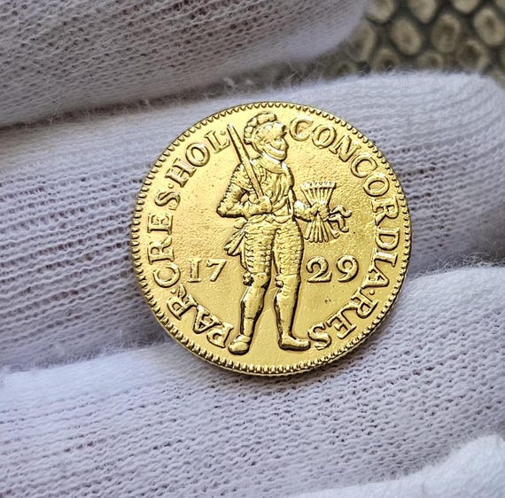 Collectible Coins 1729 Concordia Gold Ducat Netherlands Gifted