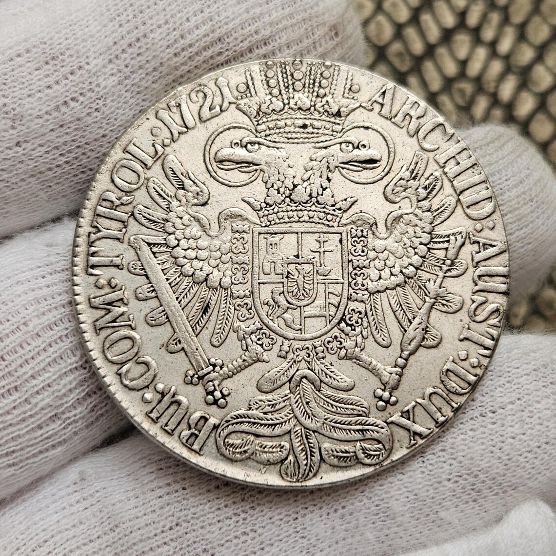 Very Rare Austro-hungarian 1 Thaler Coin 1721 Leopoldus Austria ...