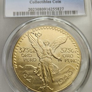 Coins Mexico 1943 Estados Unidos Mexicanos Peso Mexicano Libertad Moneda de Coleccion Moneda Para Coleccionista Gifted Coin Restrike