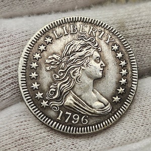 Half Dollar Liberty 1796 Eagle USA Silver Coin Collector&#39;s Coin George Washington Quarter Dollar Peace Coin