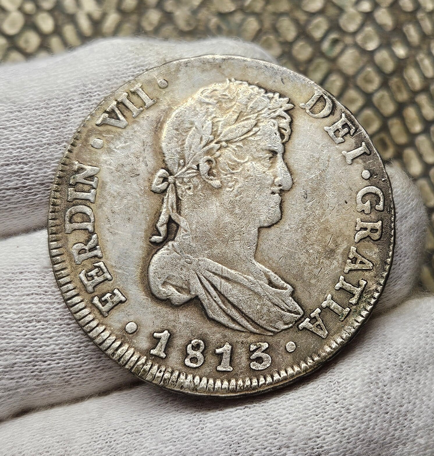 8レアル フェルディナンド7世 1813年 スペイン製 非常に美しい銀貨 アンティーク調 コレクター向け 植民地コイン ギフト - Etsy 日本