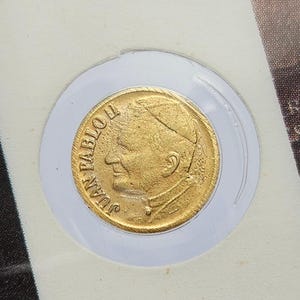 Cartão de moeda comemorativa para presente de moeda com pequena moeda de ouro colecionável, coleta de moedas raras e únicas do mundo, moedas dotadas, moedas sagradas colecionáveis