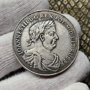 Polish Coin Jan III Sobieski Talar Coin to Collect Coin Gift Coin for Collectors Collectibles Coin Collecting Coin Collection World Coins