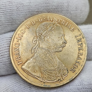 Austro-Hungarian Monarchy 4 Dukat 1915 Franz Joseph I Austria Coins for Collection Gold Coin Old Coins high quality Christmas Gift