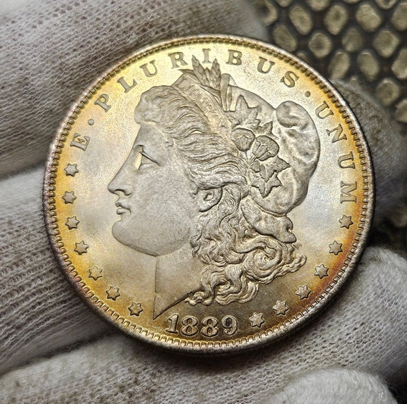 1889年製モルガンドル硬貨 / 銀メッキ硬貨 / 再鋳造 - Etsy 日本