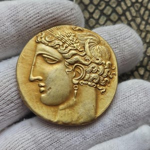 Ancienne pièce de monnaie Shekel de Carthage. Pièce de monnaie ibérique pièce de monnaie grecque pièce de monnaie de collection pour cadeau de pièce de collection.