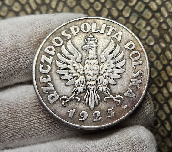ポーランド コイン レア 5 złotych 1925 Constytucja