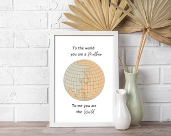 Mother's Day Print, Mother Quote, Digital Print, Mother/Child Print, Home Decor, Wall Art.