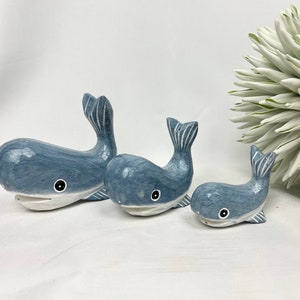 Wooden whale, in three sizes, fish, wooden decoration, maritime decoration, wooden fish, garden decoration, decoration, beach, sea