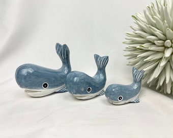 Wooden whale, in three sizes, fish, wooden decoration, nautical decoration, wooden fish, garden decoration, decoration, beach, sea