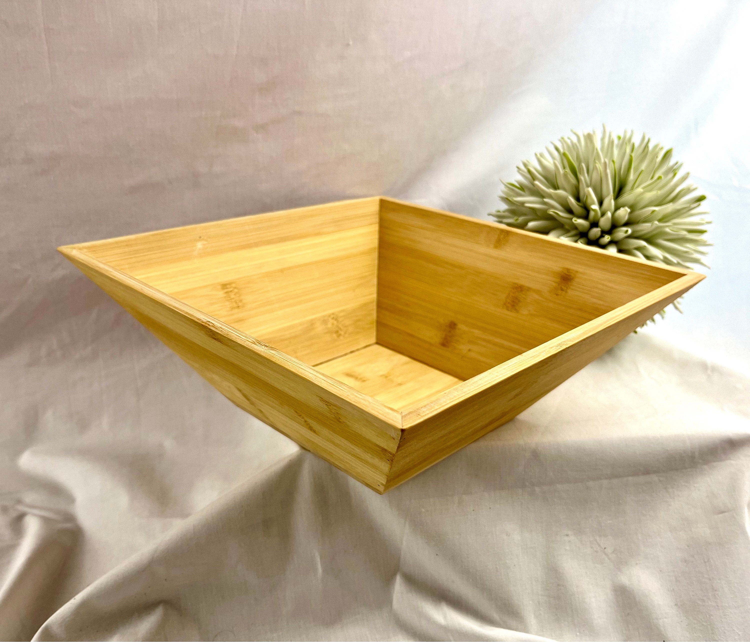 Bambus-Schale, Obstkorb, Obstschale, Schale aus Holz, Brotkorb, Schlchen,  Handarbeit, Eckig - Etsy.de