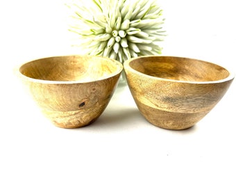 Bowl, bowl, made of mango wood, fruit bowl, tapas bowls, serving bowl