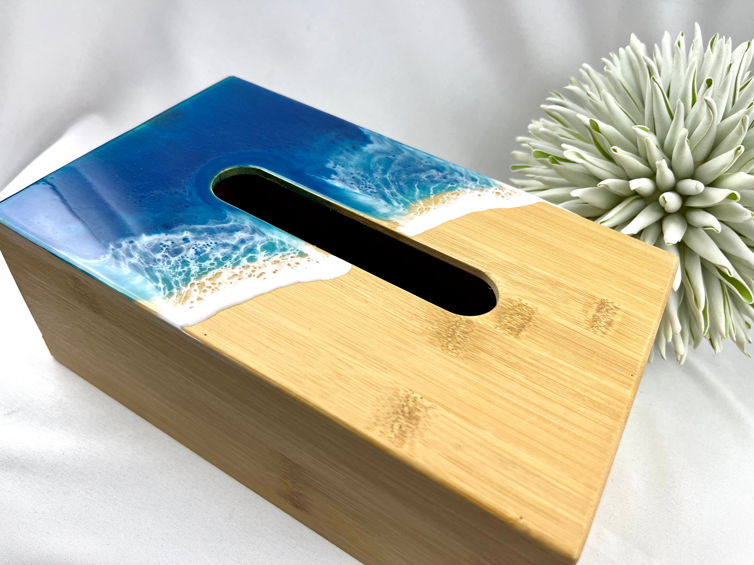 Taschentuchbox aus Bambus mit Ihrer Wunschgravur