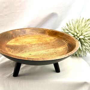 Cuenco, frutero, frutero, cuenco de madera de mango, cuenco pequeño, hecho a mano, cuenco de madera