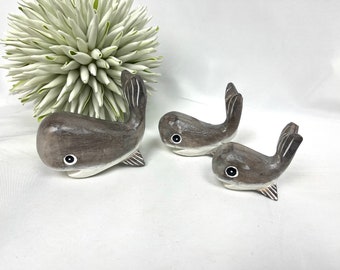 Wooden whale, in three sizes, fish, wooden decoration, maritime decoration, wooden fish, garden decoration, decoration, beach, sea
