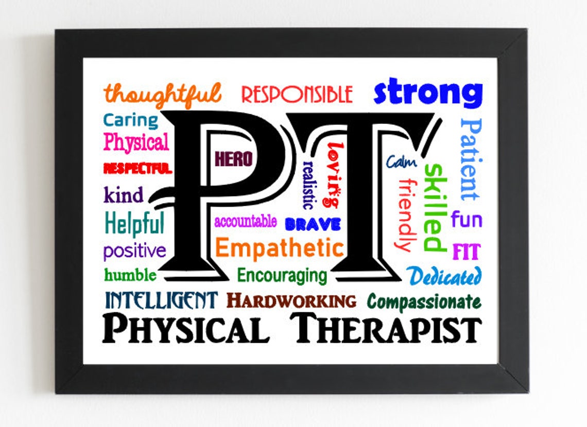 Physical Therapy Art, Physical Therapist Wall Decor, Office Art