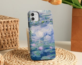 Monet Water Lily Phone Case Slim/Tough Cover for iPhone 17 Pro Max, 2026 iPhone 17e/16e, iPhone Air, 16 15 14 Plus, 13 12 Mini, X XS XR SE