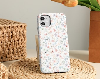 Funda para teléfono con diseño de flores en flor, delgada y resistente, para iPhone 17 Pro Max, iPhone 17e/16e (2026), iPhone Air, 16, 15, 14 Plus, 13, 12 Mini, X, XS, XR y SE.