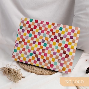 Colorful Squares Simple MacBook Hard Protective Case Mac Laptop Cover for 2025 M4 Air 15/13/11 MacBook Pro 13/14/15/16 Inch M1 M2 M3 2024