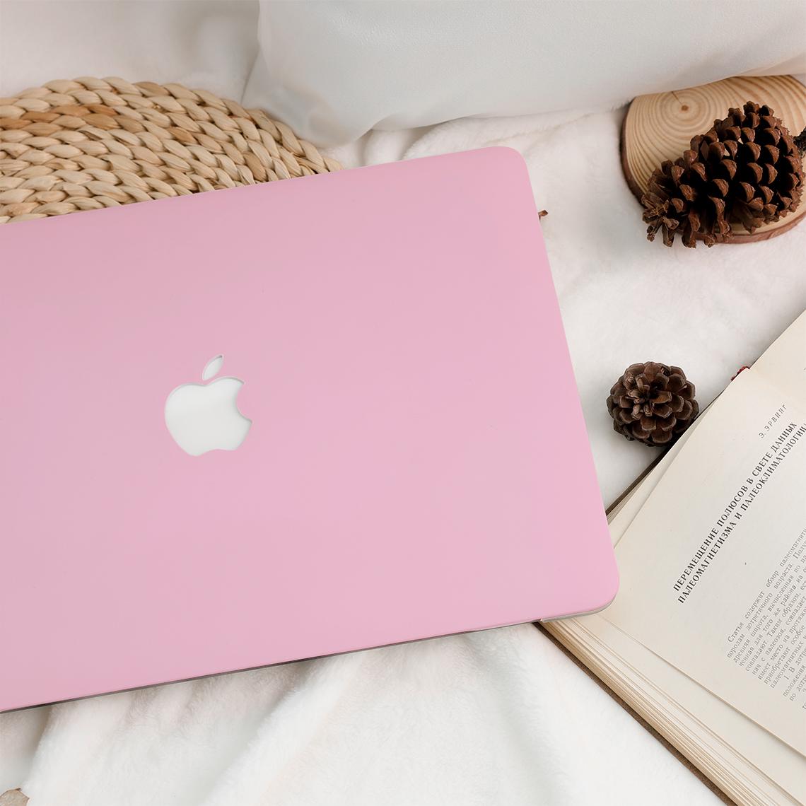 Bright Pink Solid Color MacBook Hard Case Laptop Cover for 2026