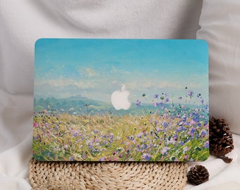 Seaside Oil Painting MacBook Protective Case Laptop Cover for 2026 Neo 13 Air 15/13/11 A3449 A3241 Mac Pro 13/14/15/16 inch M5 M4 M3 M2 M1