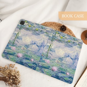 Lotus Painting Custom iPad Case Cover For iPad 9.7" 10.2" 10.9" 11 inch, iPad Air 2 3 4 iPad mini 6 5 4 3 iPad Pro iPad 2022 2021 2020Case