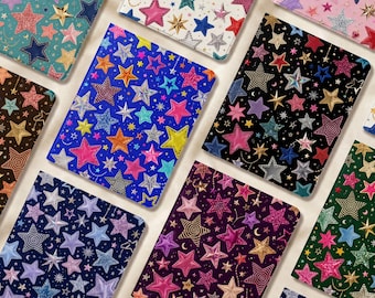 Simple Stars Retro iPad Case with Pencil Holder Cover for 2025 Air 7/6/5th 13" 11" iPad 11/10/9/8 Gen A16 iPad Pro 12.9 Inch iPad Mini 6/7