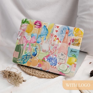 Pretty Collage Scrapbook MacBook Case Protective Mac Laptop Cover for MacBook Air 15/13/11 Inch MacBook Pro 13/14/15/16 M1 M2 M3 M4 2025 New
