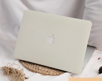 Cannoli Cream White Solid Color MacBook Hardshell Laptop Case for 2026 Neo 13 Air 15/13 A3449 A3241 Mac Pro 16/15/14/13 inch M5 M4 M3 M2 M1
