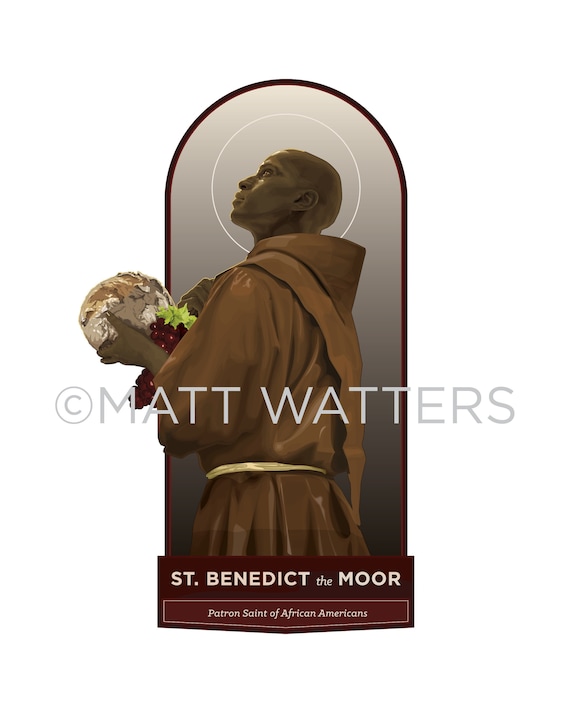 Saint Benedict the Moor - Etsy