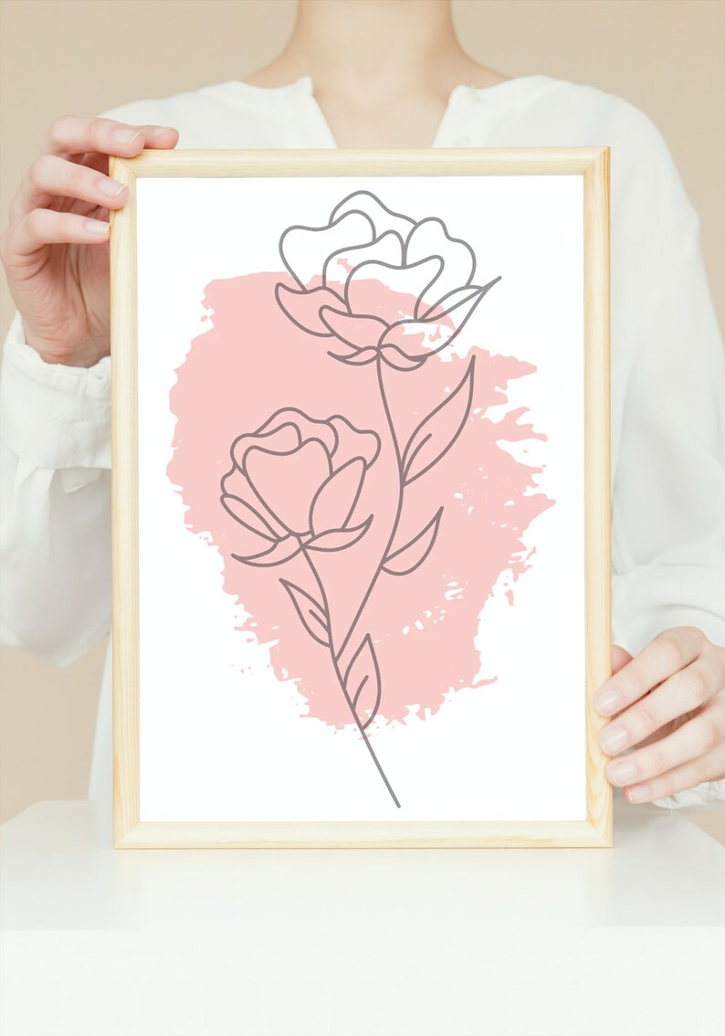 Prints Minimalist Art Blush Pink Flower Line Art Flower Definition Art  Printable Digital Download Art Pink Rose Flower Meaning Flower Line Art  Digital Prints Art & Collectibles Etna.Com.Pe