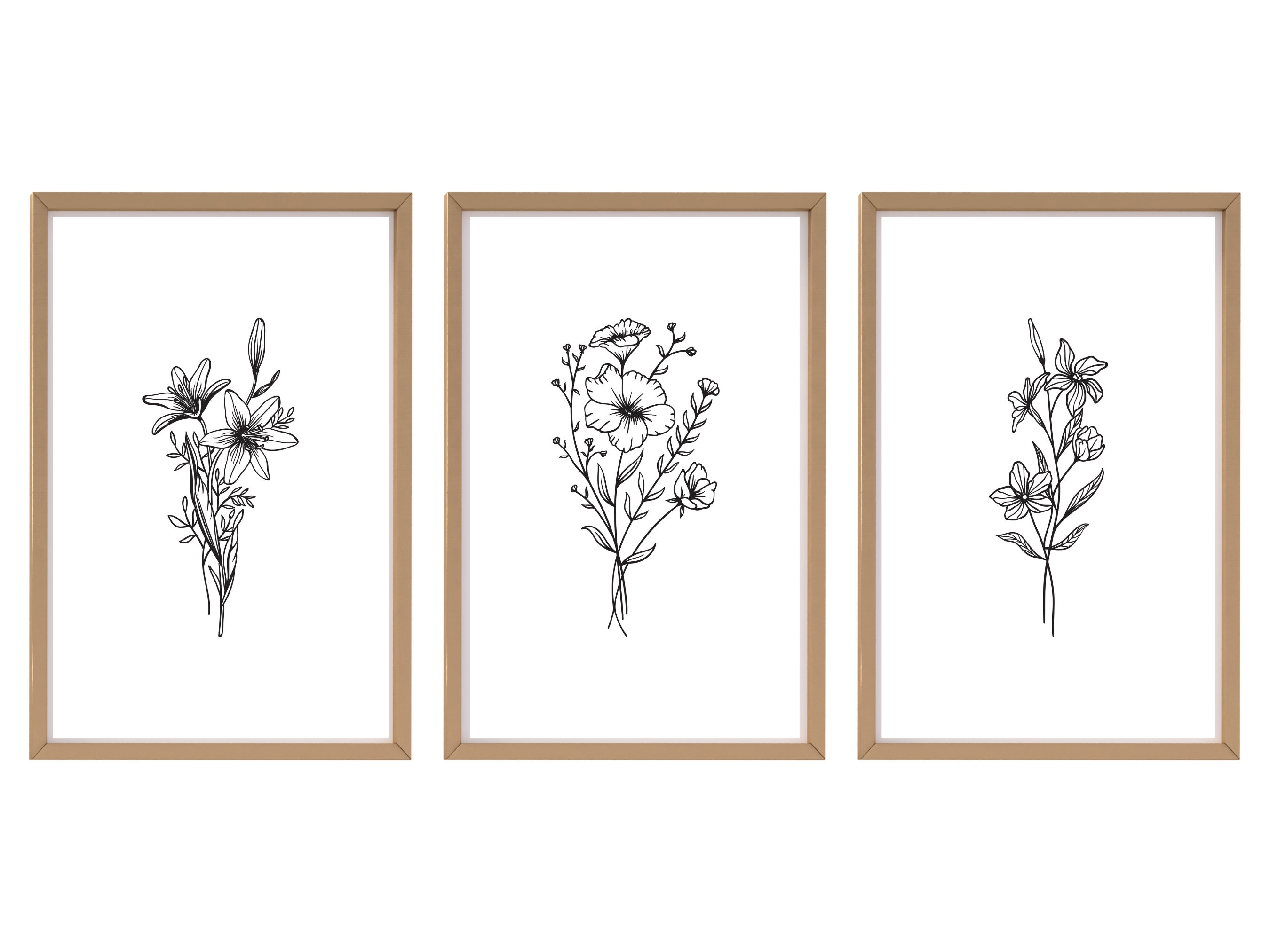 Wall Art Flowers Wall Art Set Of 3 Flowers Wall Art Line Art Wall Art wall-art-flowers-wall-art-set-of-3-flowers-wall-art-line-art-wall-art