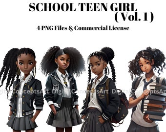 Beautiful black women clipart - Dreadloc black girl png, African American black women png, Black girl magic png, Black school girl png