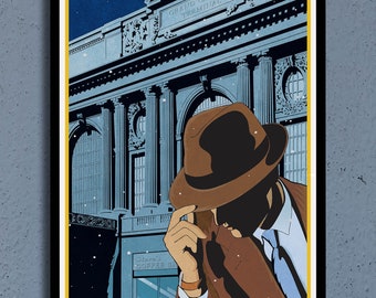 Art Deco Grand Central NYC Print, Wall Hanging