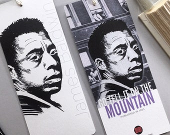 James Baldwin Bookmark: Illustrated Author Portrait, Book Lover Gift