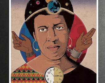 Octavia Butler Poster, Scifi Art Print, Wall Hanging